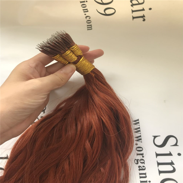 Top quality product Full cuticle hair extensions:natural wave nano ring hair H55